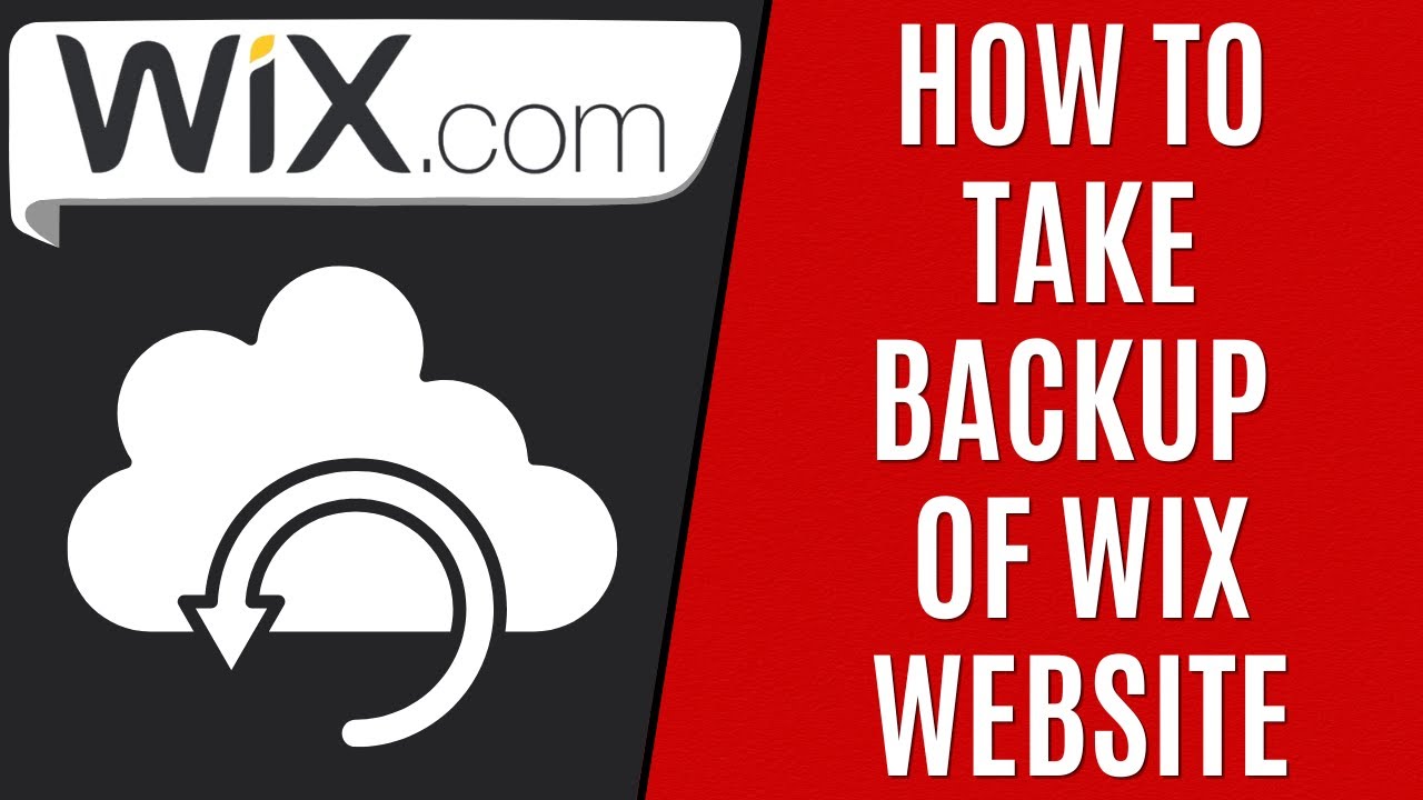Take a Backup of Your Wix Website
