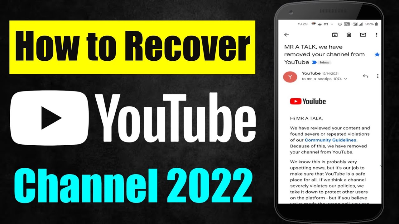 Recover a YouTube Channel