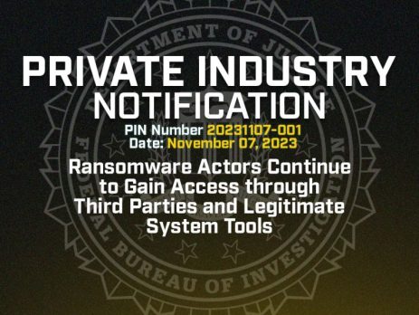 FBI Private Industry Notification